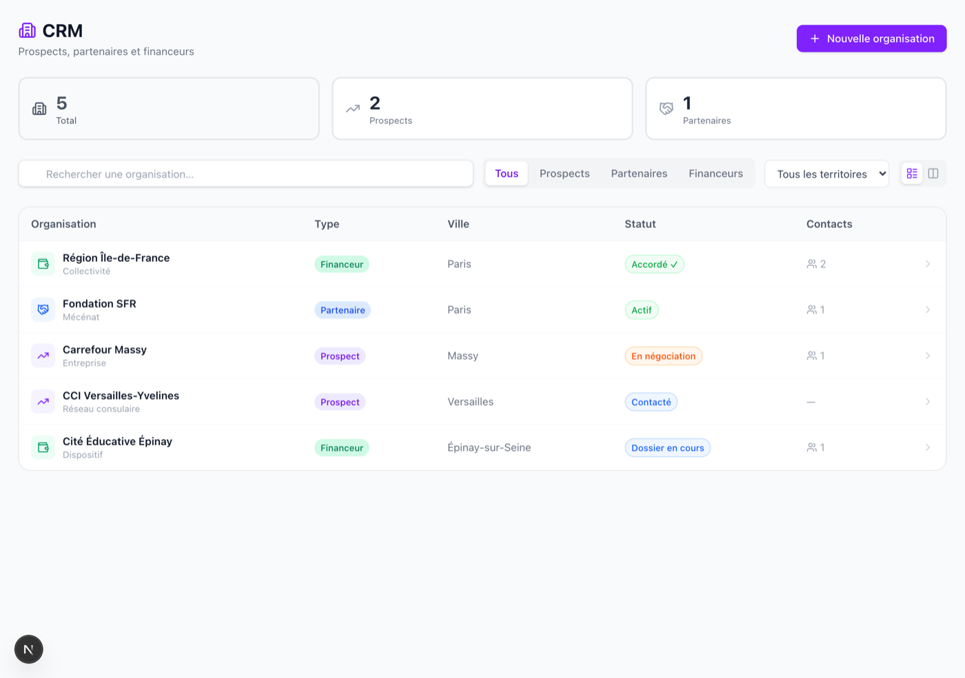 Interface NEXO